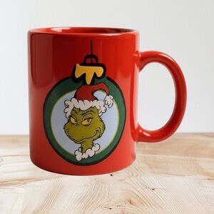 Red Grinch Christmas Mug